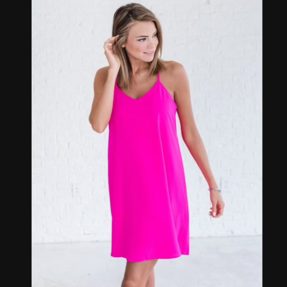 Hot pink boutique dress - Picture 1 of 5